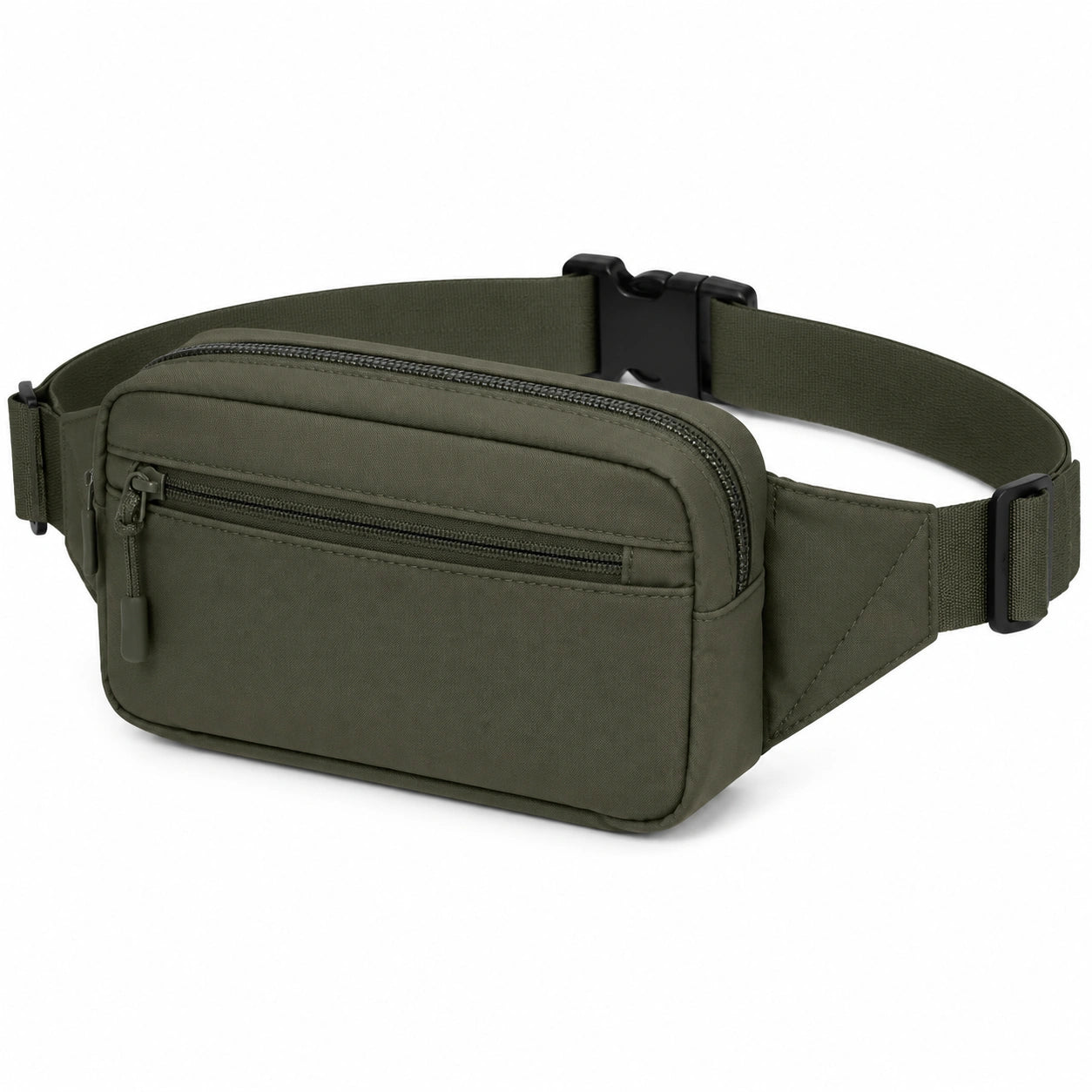 Gürteltasche 22 x 6 x 14 cm aus Textil olivgrün mit Reißverschluss verstellbar