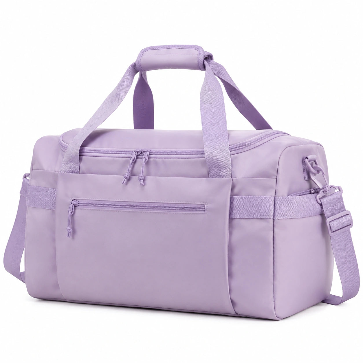 Sporttasche 45 x 25 x 28 cm aus Synthetik in Lila mit Schultergurt und Reißverschluss