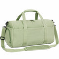 Reisetasche 45 x 25 x 25 cm aus Polyester Hellgrün mit Schultergurt und Reißverschluss