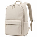 Rucksack 30 x 14 x 42 cm aus Textil in Beige mit gepolsterten Schultergurten