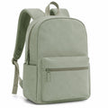 Rucksack 30 x 14 x 40 cm Textil Salbeigrün für Alltag mit Fronttasche