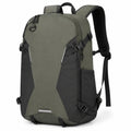 Rucksack 30 x 20 x 50 cm aus Polyester Olivgrün Schwarz für Alltag und Reisen mit gepolsterten Schultergurten