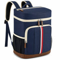 Rucksack 32 x 20 x 40 cm aus Textil in Dunkelblau mit Reißverschluss und mehreren Fächern